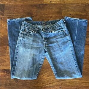 7 For All Mankind Women's Blue Boot Cut Jeans size 27